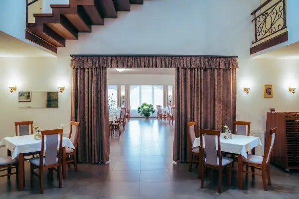 Spatiu comun cu acces la restaurant – Pensiunea Veranda, Remetea, Harghita
