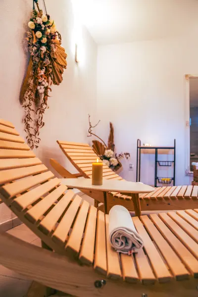 Sezlonguri spa cu prosoape – Pensiunea Veranda, Remetea, Harghita