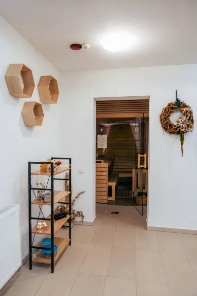 Zona spa intrare sauna – Pensiunea Veranda, Remetea, Harghita