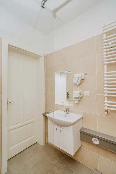 Baie privata luminoasa cu dotari – Pensiunea Veranda, Remetea, Harghita